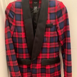SmyThe red checker blazer. Size 4